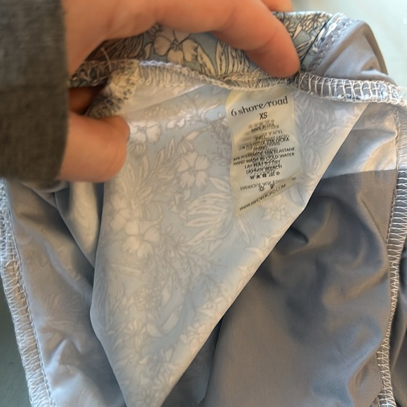 Serenity blue Signature Cabana one piece swimsuit by 6 Shore Road XS - Picture 4 of 4